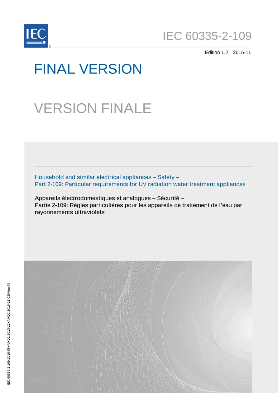 IEC 60335-2-109 Ed. 1.2 b:2016