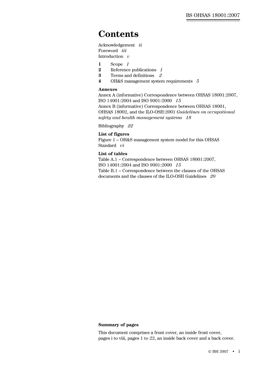 BS OHSAS 18001:2007