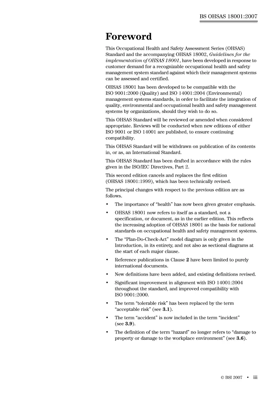 BS OHSAS 18001:2007