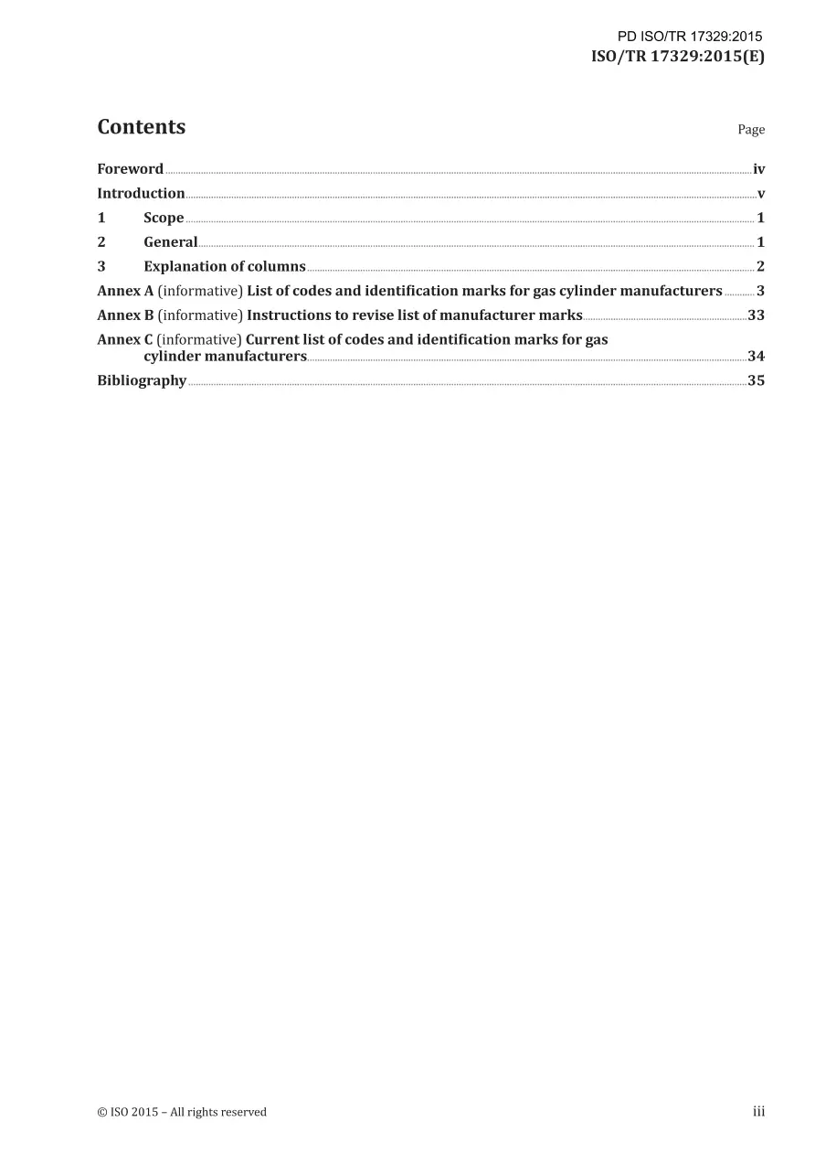BS PD ISO/TR 17329:2015