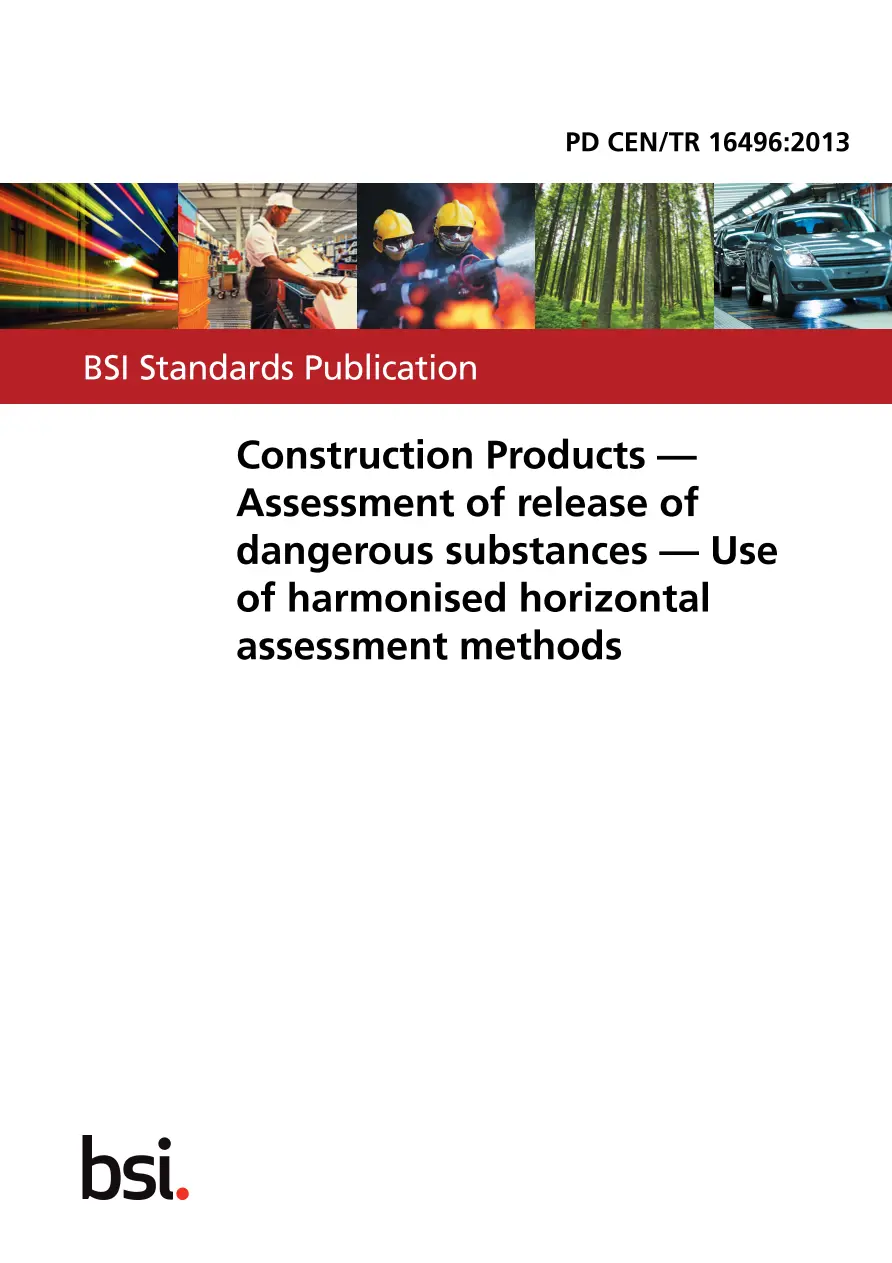 BS PD CEN/TR 16496:2013