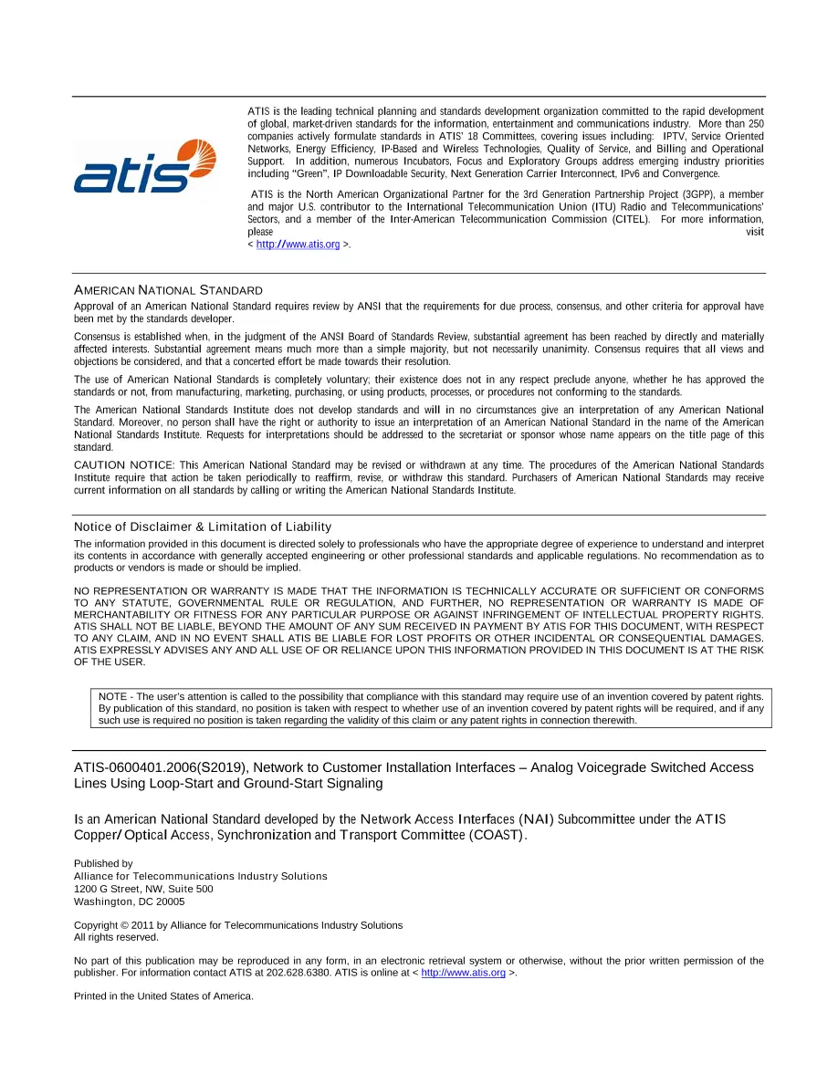 ATIS 0600401.2006(S2019)