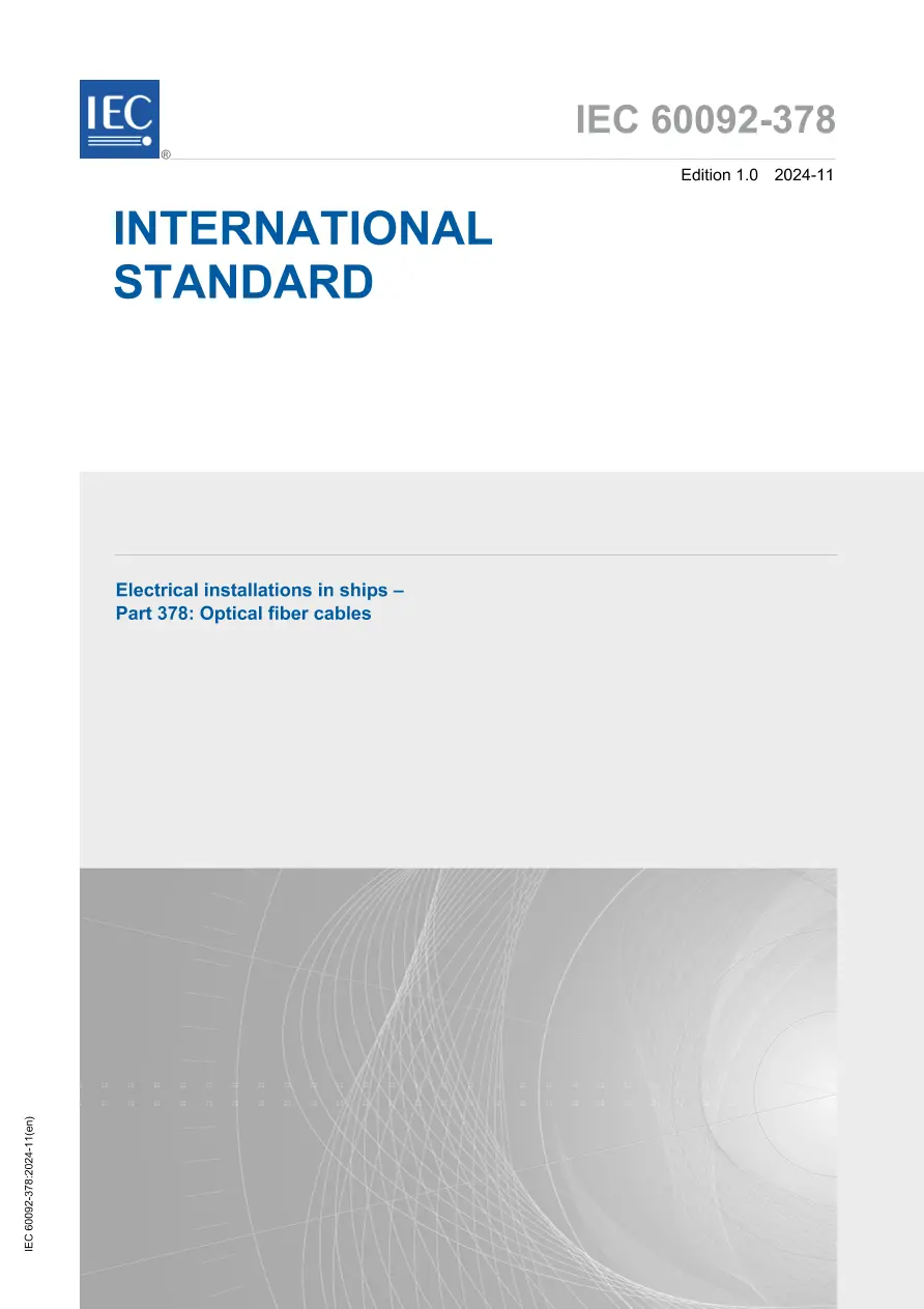 IEC 60092-378 Ed. 1.0 en:2024