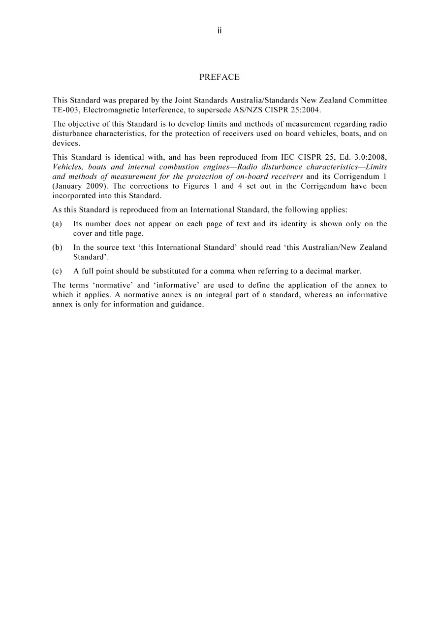 AS/NZS CISPR 25:2010