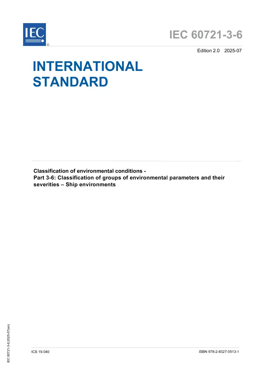 IEC 60721-3-6 Ed. 2.0 en:2025