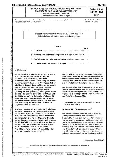 DIN 25463-1 Supplement 1