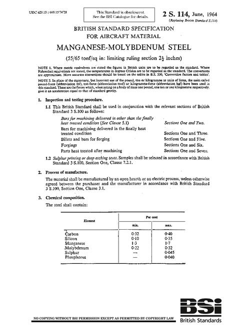 BS 2S 114:1964