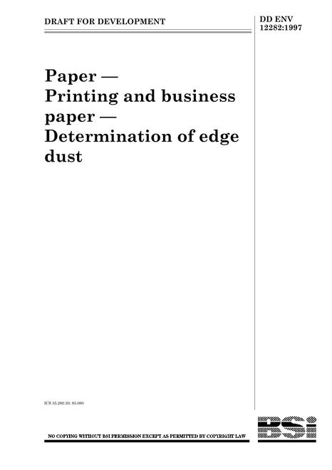 BS DD ENV 12282:1997