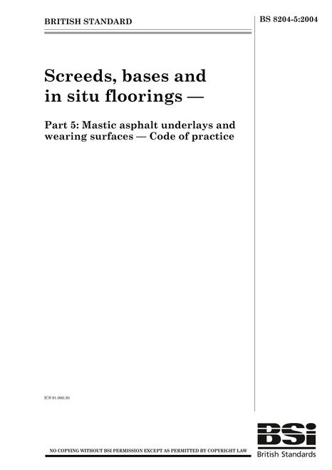 BS 8204-5:2004
