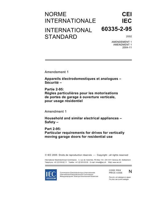 IEC 60335-2-95 Amd.1 Ed. 2.0 b:2005