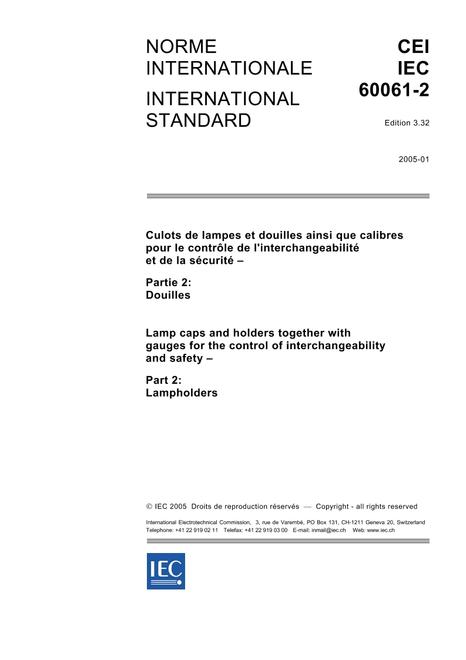 IEC 60061-2 Ed. 3.4 b:2005