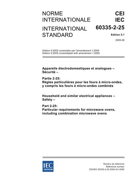 IEC 60335-2-25 Ed. 5.1 b:2005
