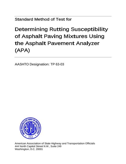 AASHTO TP 63-03