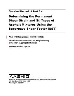 AASHTO T 320-07 (2020)