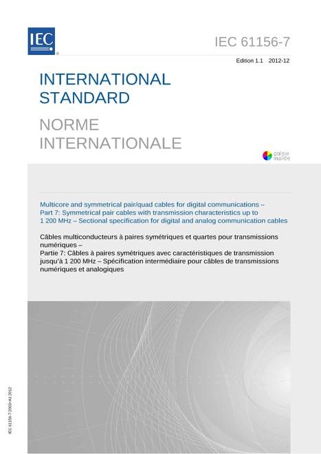 IEC 61156-7 Ed. 1.1 b:2012