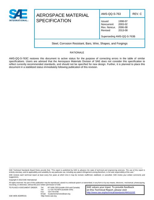 SAE AMSQQS763C