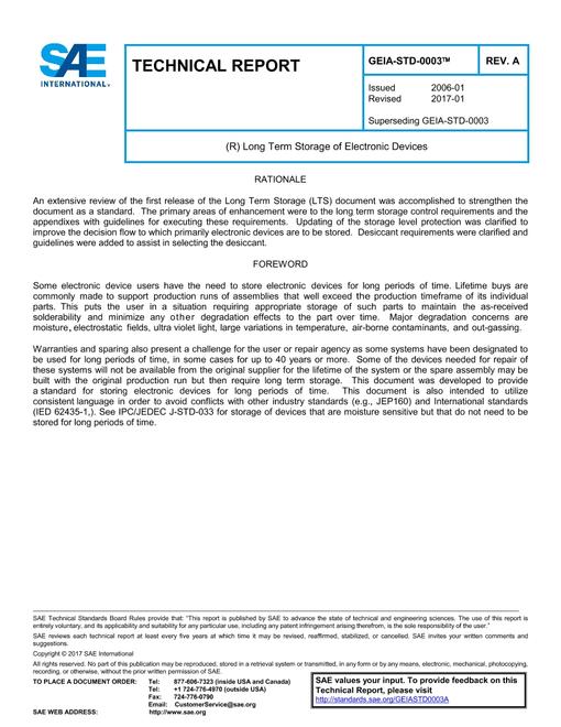SAE GEIASTD0003A