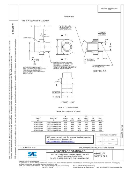 SAE AS6922