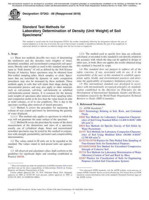 ASTM D7263-09(2018)