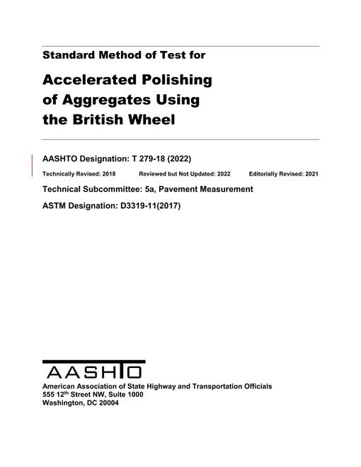 AASHTO T 279-18 (2022)