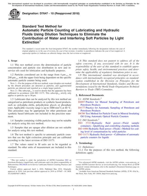 ASTM D7647-10(2018)