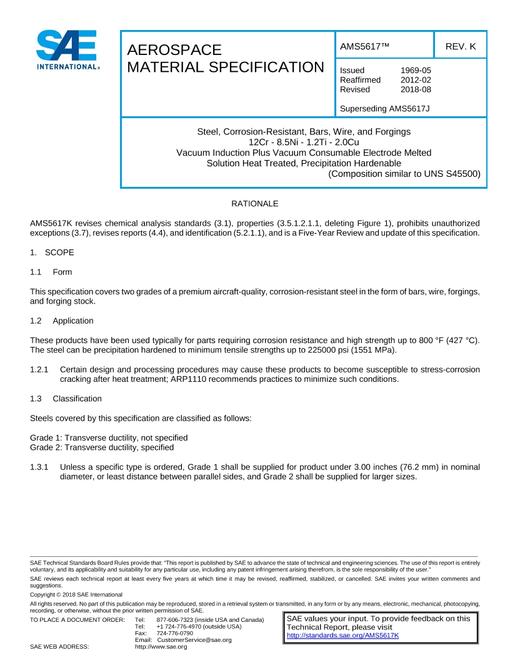 SAE AMS5617K