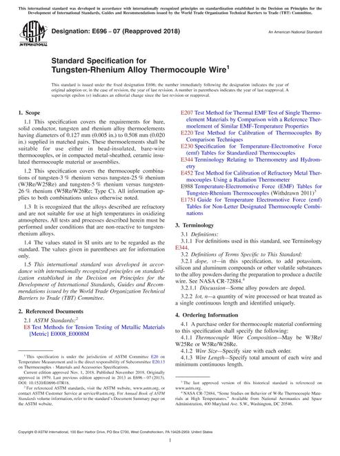 ASTM E696-07(2018)