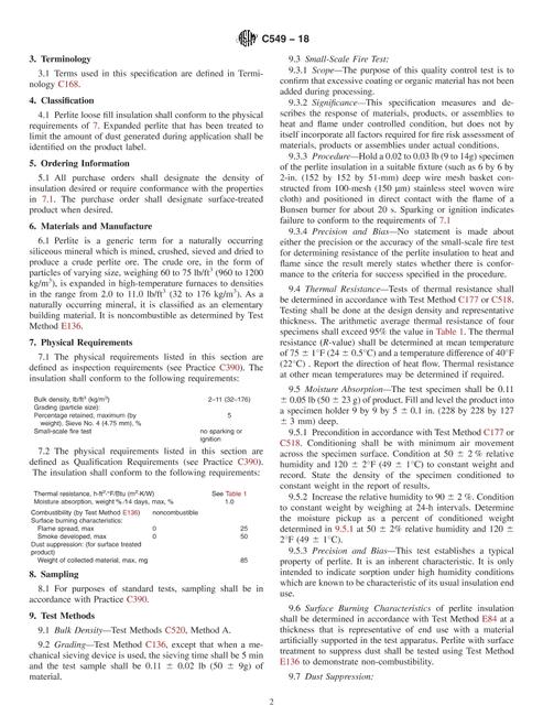 ASTM C549-18
