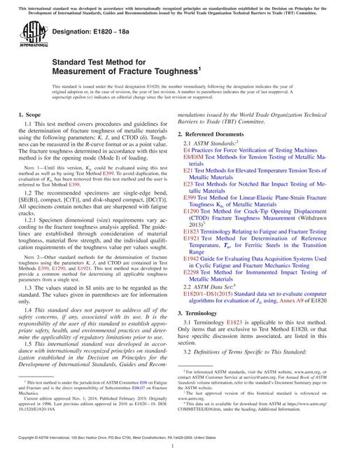 ASTM E1820-18a