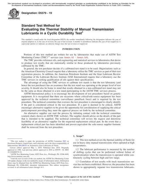 ASTM D5579-19