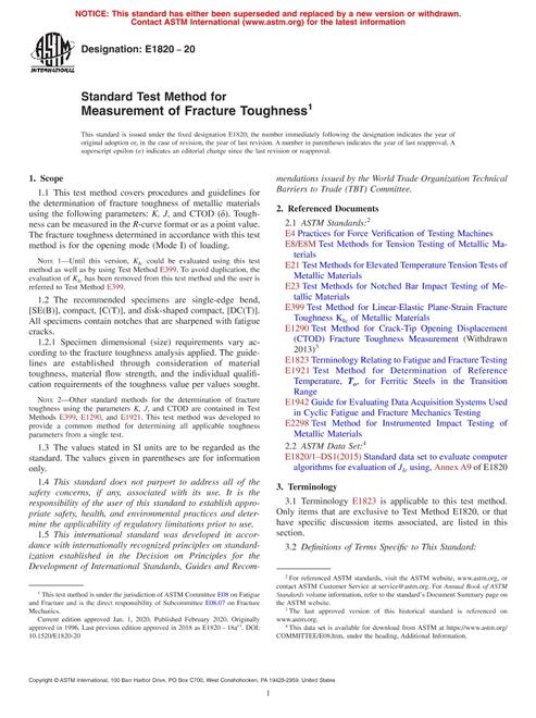 ASTM E1820-20