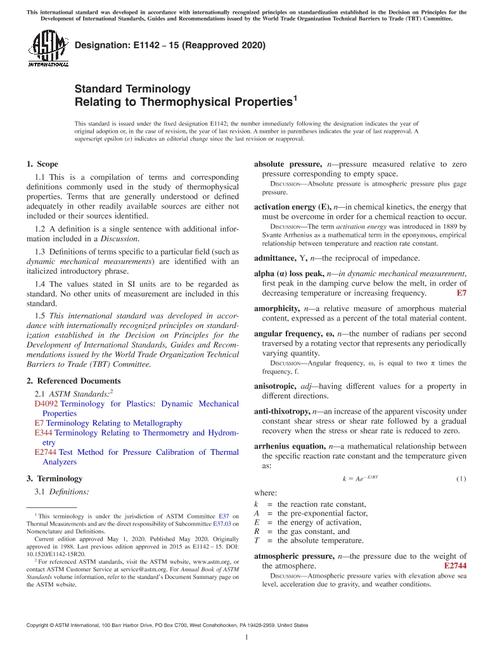 ASTM E1142-15(2020)