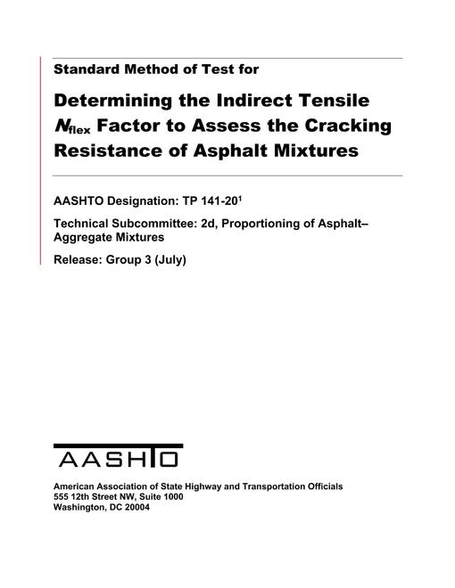 AASHTO TP 141-20