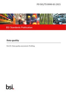 BS PD ISO/TS 8000-81:2021