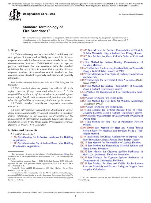 ASTM E176-21a