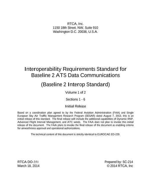 RTCA DO-351 Volume 1 & 2
