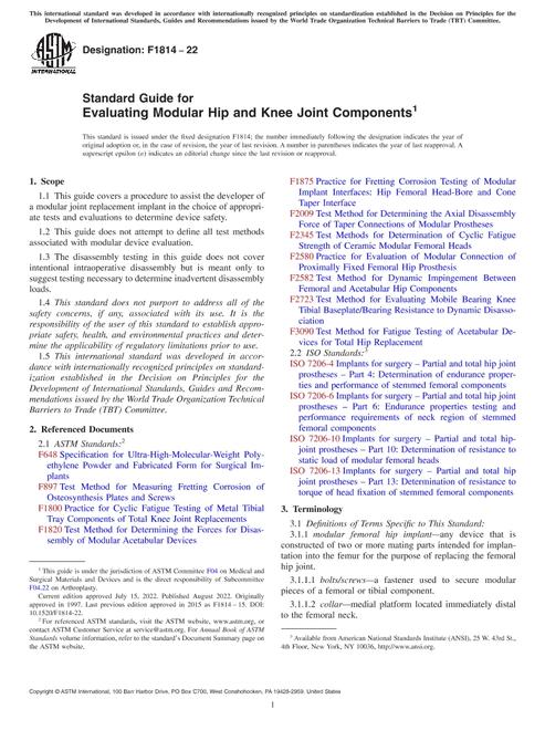 ASTM F1814-22