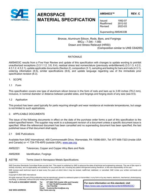 SAE AMS4633C