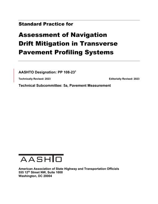 AASHTO PP 108-23