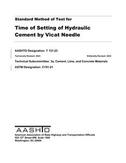 AASHTO T 131-23