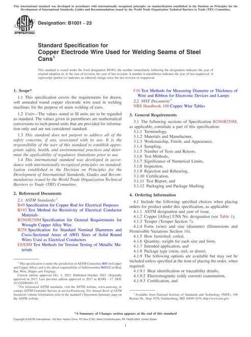 ASTM B1001-23
