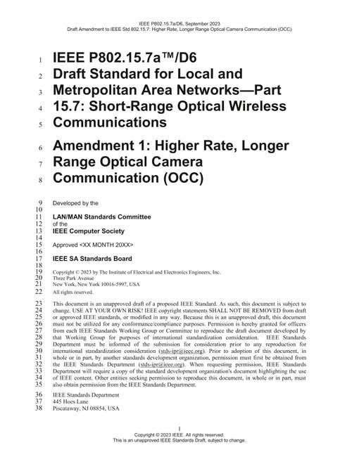 IEEE P802.15.7a