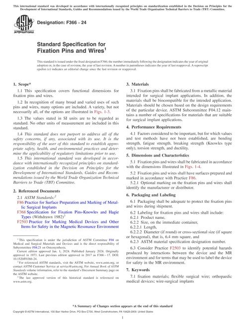ASTM F366-24