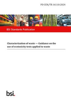 BS PD CEN/TR 16110:2024