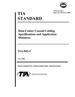 TIA ANSI/TIA-942-1