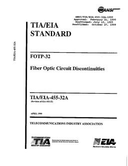 TIA ANSI/TIA/EIA-455-32A