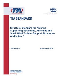 TIA ANSI/TIA-222-H-1