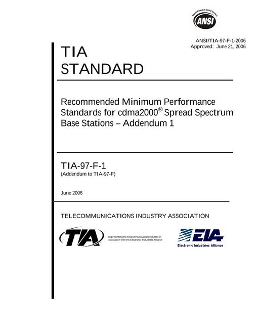 TIA ANSI/TIA-97-F-1