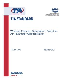 TIA ANSI/TIA-664.806