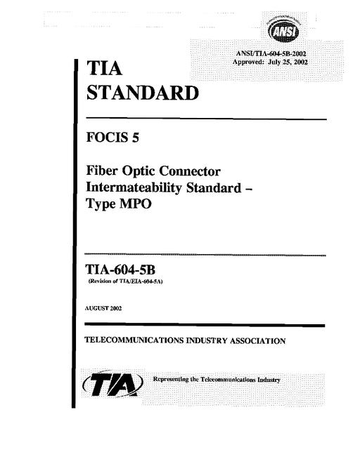 TIA ANSI/TIA-604-5B